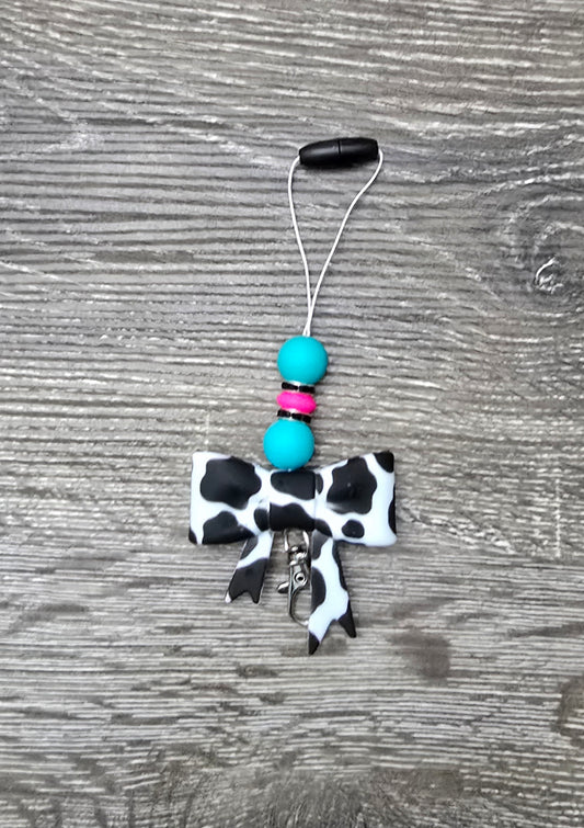 Cow Print Bow