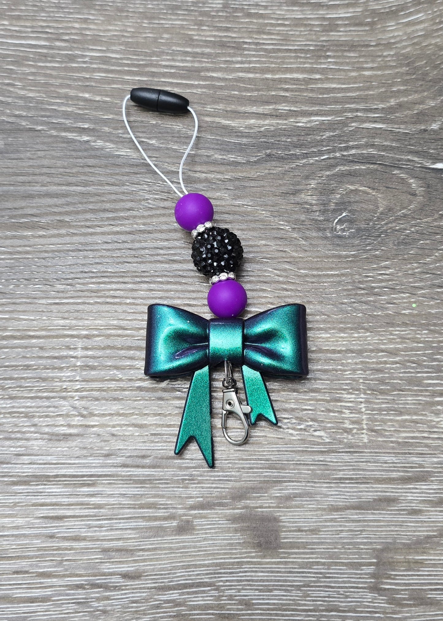 Emerald/Purple Bow