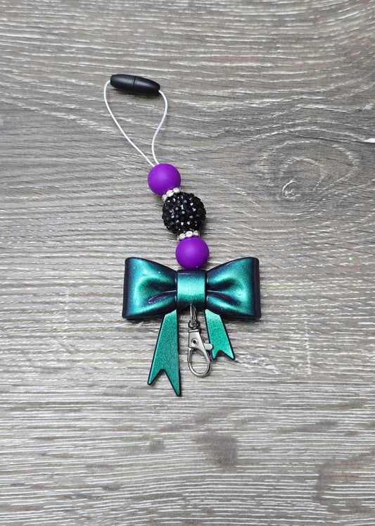 Emerald/Purple Bow