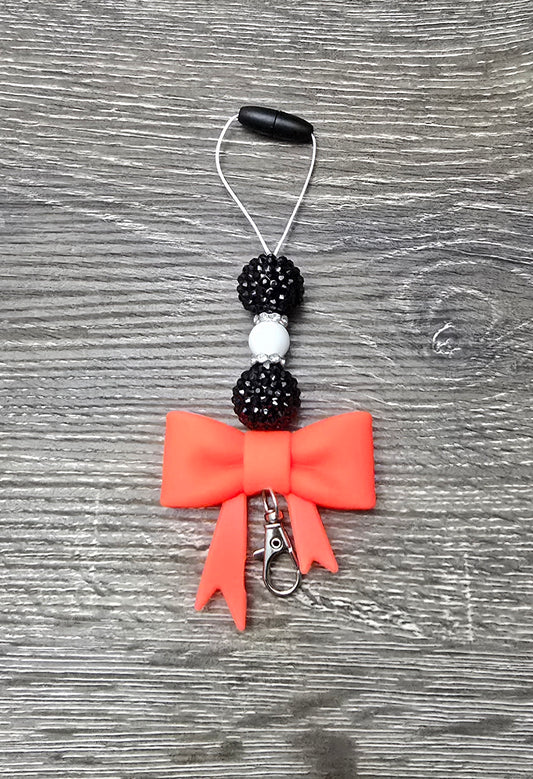 Bright Orange/Red Bow