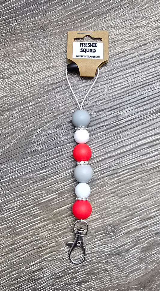 Red, Grey, White